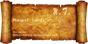Mangol Taráz névjegykártya